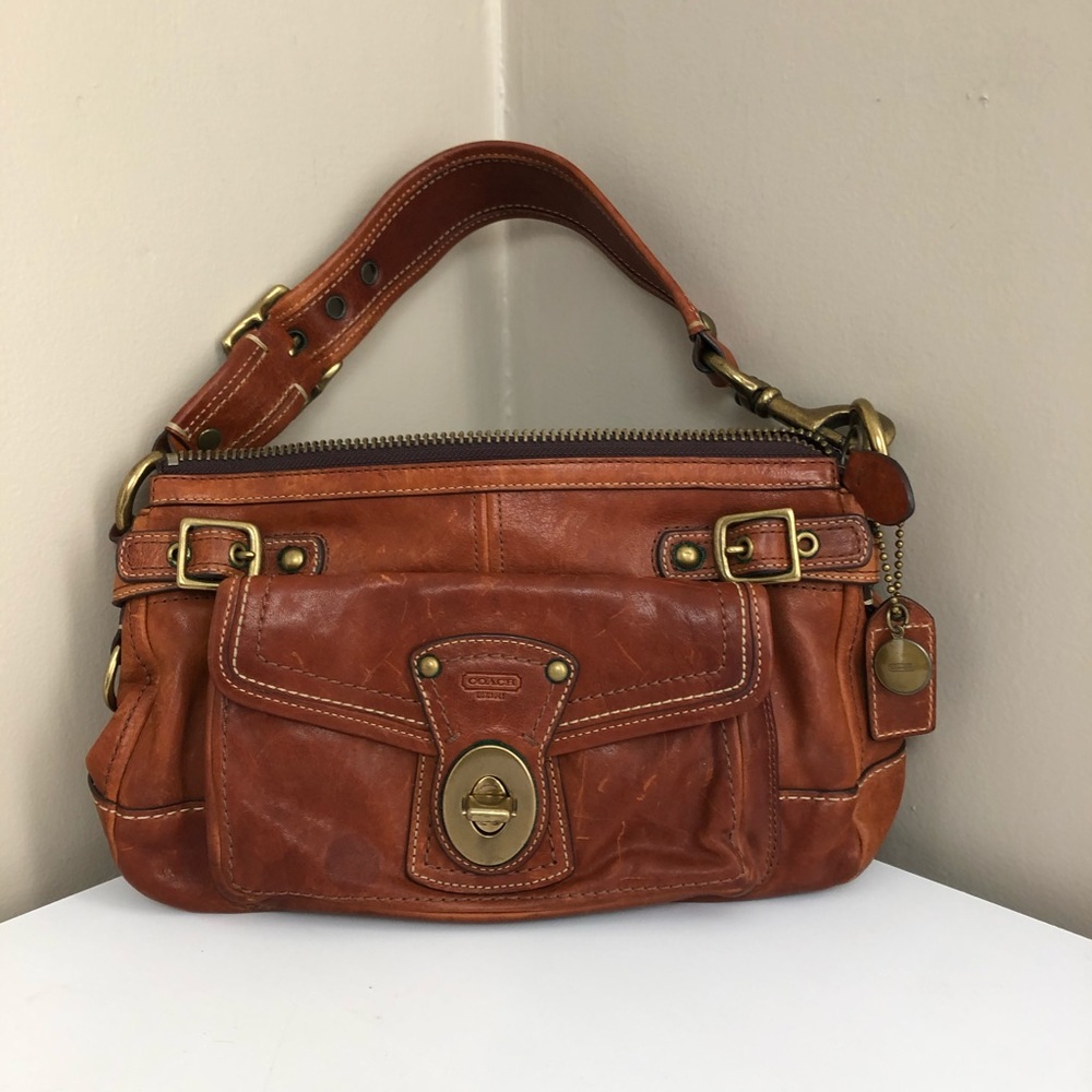 Vintage leather coach purse